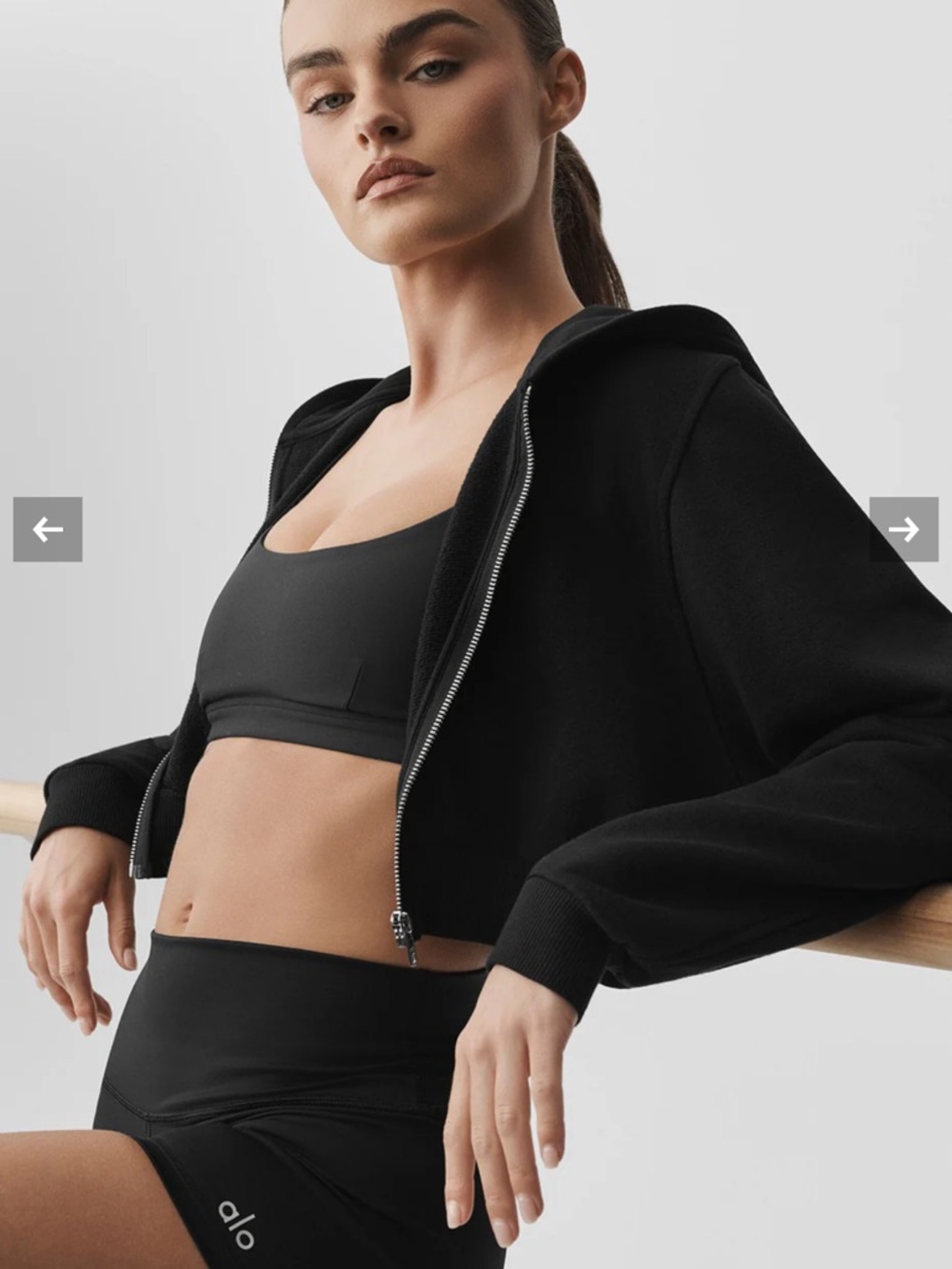 Alo Sweet escape zip up hoodie